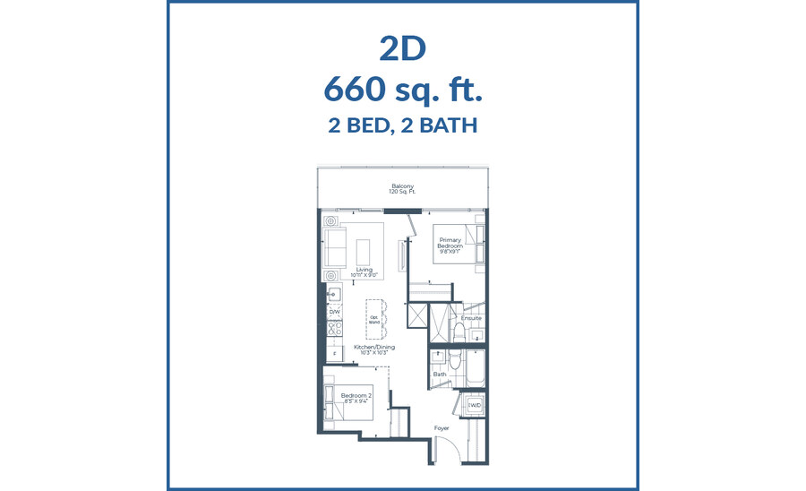 2D floor plan at The Highmark by Highmark in Pickering, Ontario