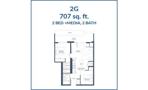 The 2G new home model plan at the The Highmark by Highmark in Pickering