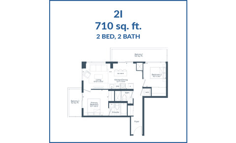 The 2I new home model plan at the The Highmark by Highmark in Pickering