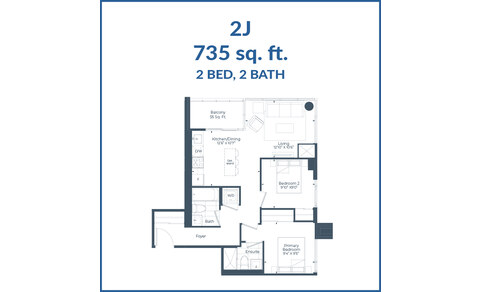 The 2J new home model plan at the The Highmark by Highmark in Pickering