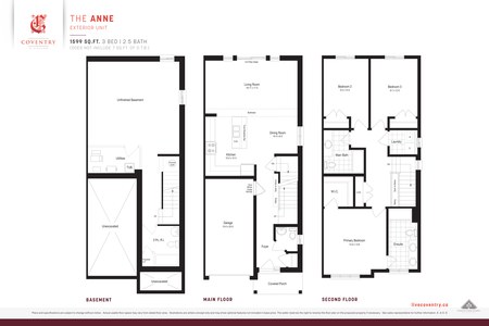 The The Anne new home model plan at the Coventry (FP) by Forest Park Homes in Stratford