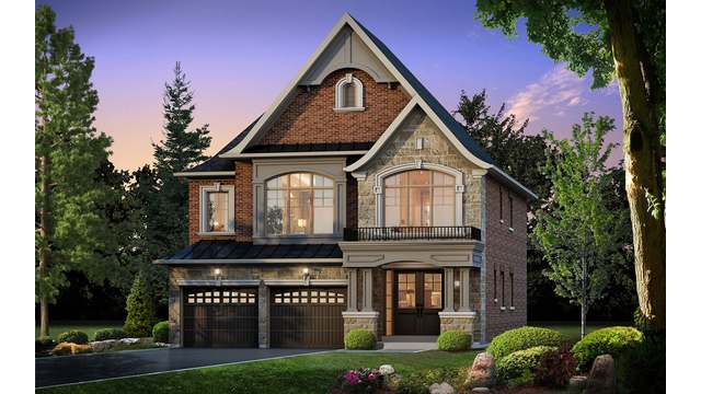 The The Churchill new home model plan at the The View on Pine Valley by Mosaik Homes in Vaughan