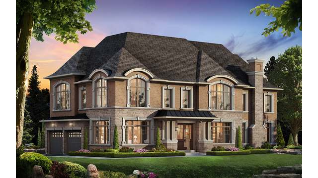 The The Evergreen new home model plan at the The View on Pine Valley by Mosaik Homes in Vaughan