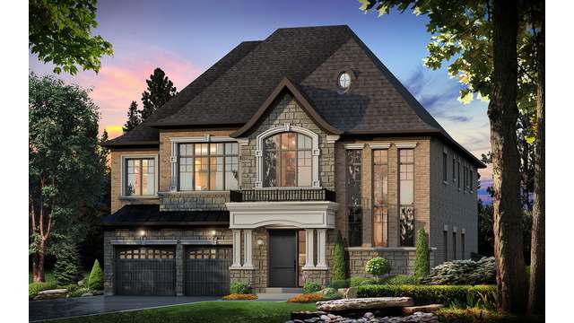 The The Oxford new home model plan at the The View on Pine Valley by Mosaik Homes in Vaughan