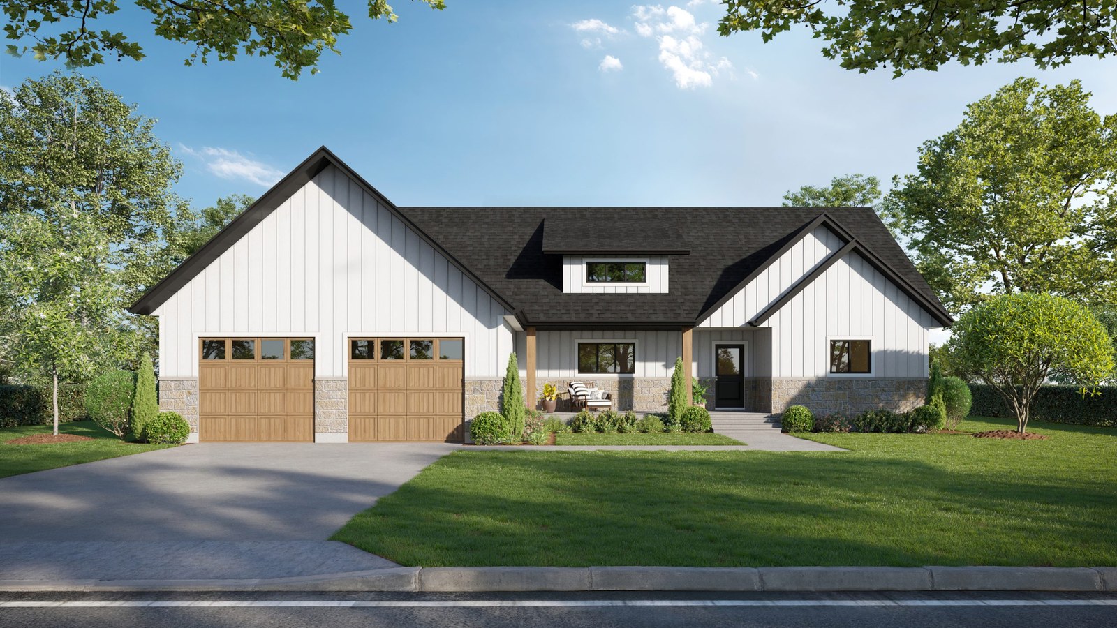 The Norcan floor plan at Granite Village by Neilcorp Homes in Calabogie, Ontario