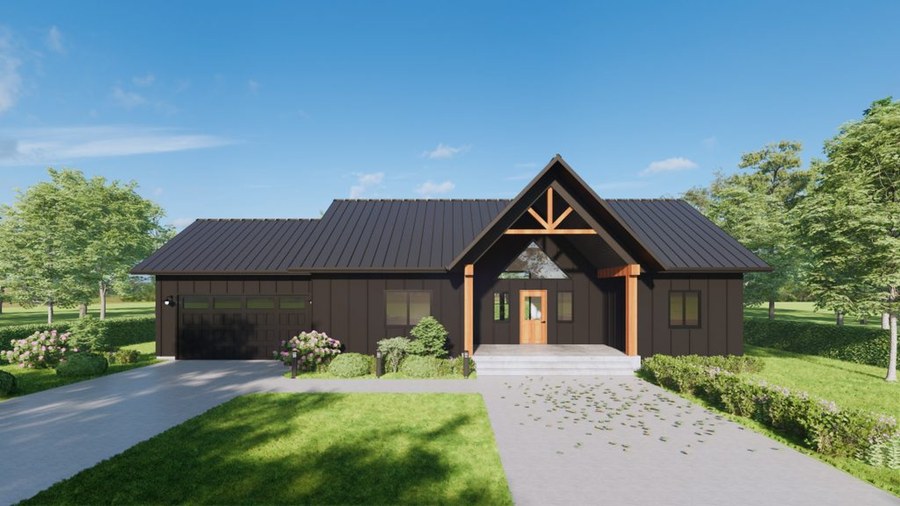The The Morrow new home model plan at the Granite Village by Neilcorp Homes in Calabogie