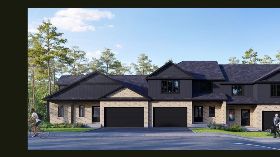 The Interior Town Unit new home model plan at the West Woods Estates by O'Malley Homes in Listowel