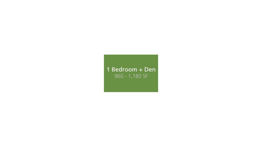 Forest's Edge 1 Bed + Den floor plan at Evelyn by Onni Group in West Vancouver, BC