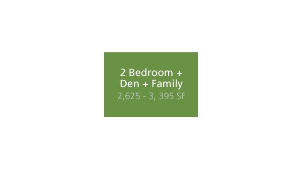 The Forest's Edge 2 Bed + Den new home model plan at the Evelyn by Onni Group in West Vancouver