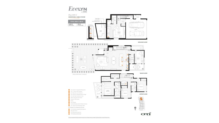 Single Family Homes 2 floor plan at Evelyn by Onni Group in West Vancouver, BC