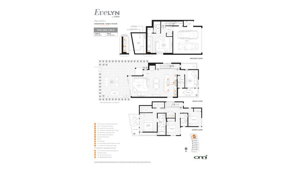 The Single Family Homes 2 new home model plan at the Evelyn by Onni Group in West Vancouver