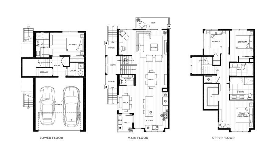 Plan D floor plan at Nature's Walk by Onni Group in Pitt Meadows, British Columbia