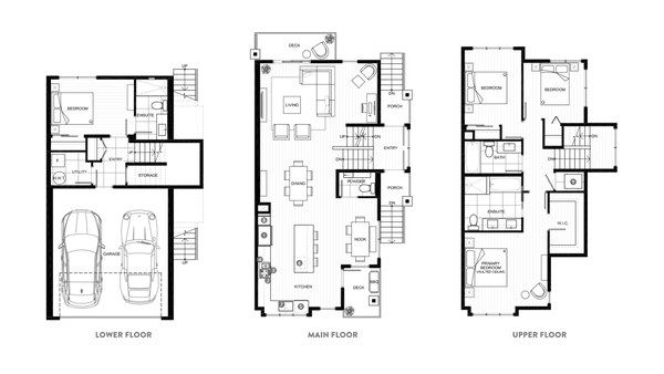 The Plan Da new home model plan at the Nature's Walk by Onni Group in Pitt Meadows