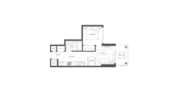 The Plan A2 new home model plan at the Pine & Glen by Onni Group in Coquitlam
