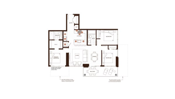 The Plan D new home model plan at the Pine & Glen by Onni Group in Coquitlam