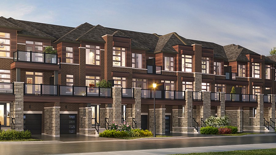 BTB 2102 floor plan at Townsquare by Opus Homes in Richmond Hill, Ontario