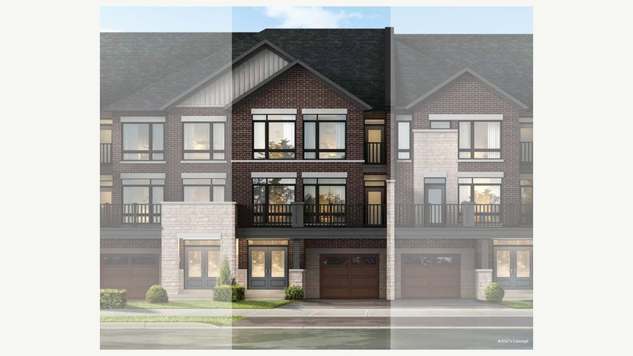 The Bakersfield new home model plan at the Heritage Heights by Paradise Developments in Brampton