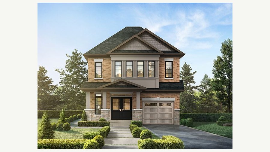 The Breighton new home model plan at the Heritage Heights by Paradise Developments in Brampton