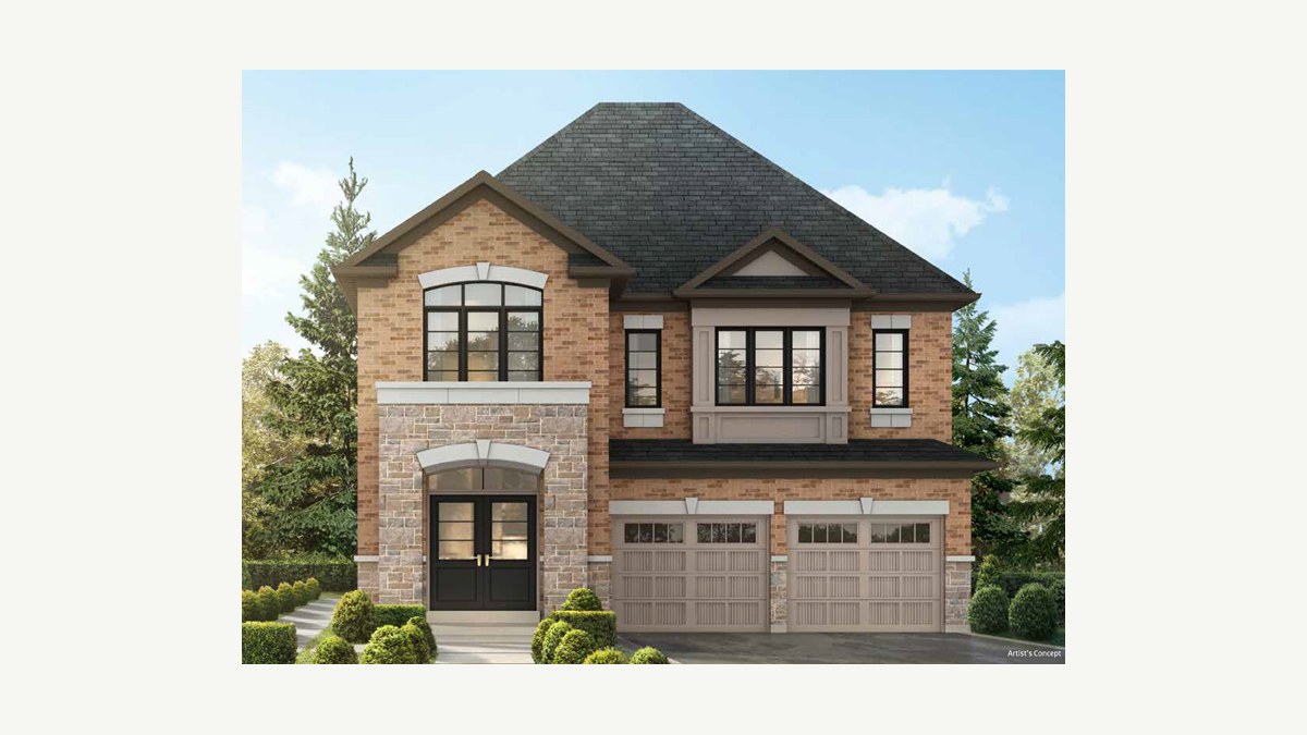 Delaney floor plan at Heritage Heights by Paradise Developments in Brampton, Ontario