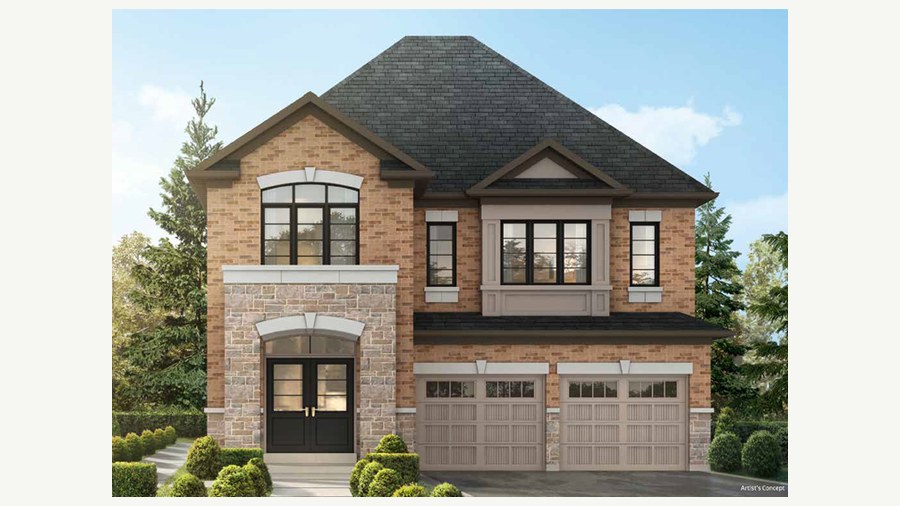 The Delaney new home model plan at the Heritage Heights by Paradise Developments in Brampton