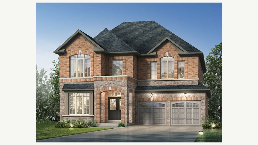 The Ivywood new home model plan at the High Point by Paradise Developments in Brampton