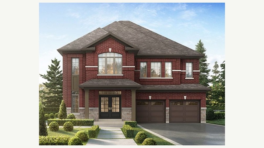 The Clover new home model plan at the Milton View by Paradise Developments in Milton