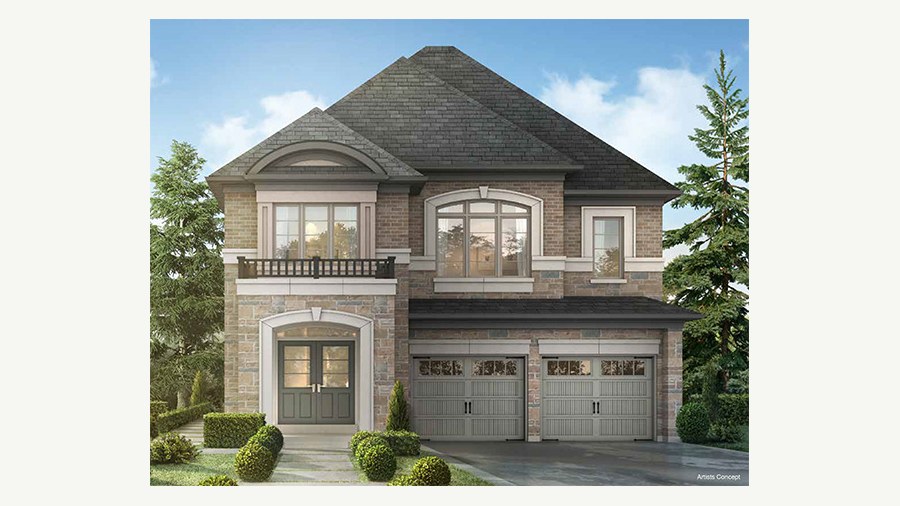 The Ashby new home model plan at the Parkside Heights by Paradise Developments in Brampton