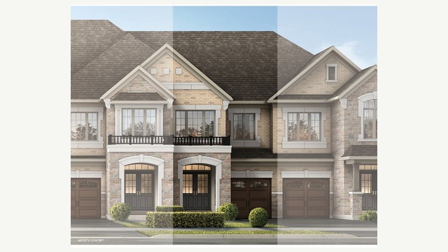 The Bordeaux new home model plan at the Parkside Heights by Paradise Developments in Brampton