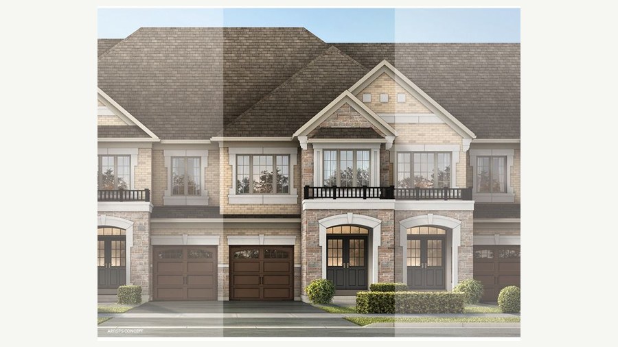 The Camelot new home model plan at the Parkside Heights by Paradise Developments in Brampton