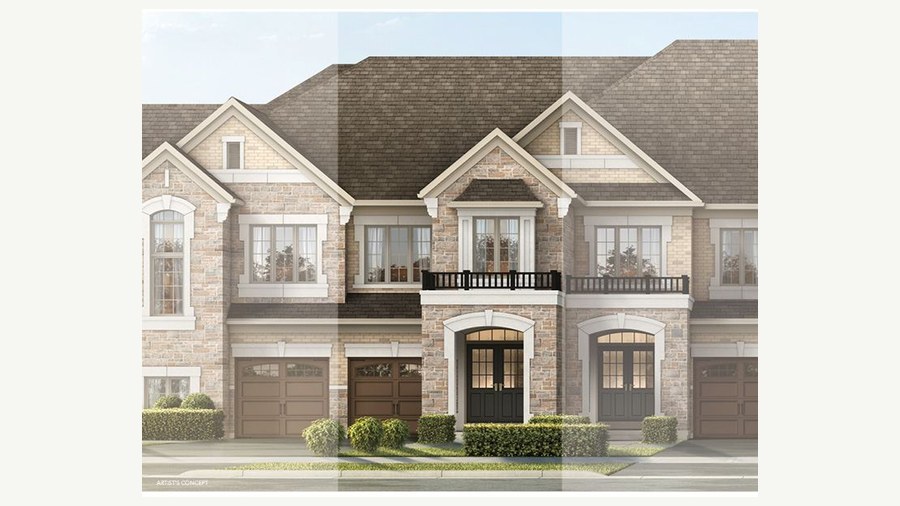 The Dartmouth new home model plan at the Parkside Heights by Paradise Developments in Brampton