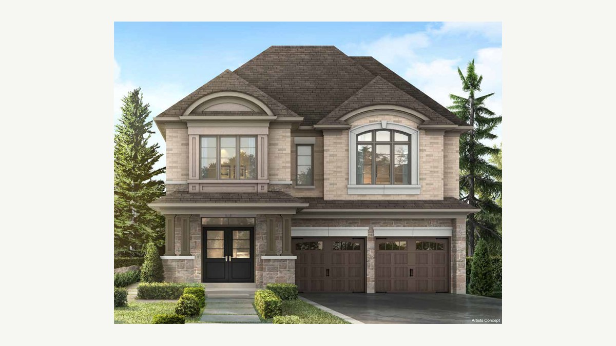 Downsbury floor plan at Parkside Heights by Paradise Developments in Brampton, Ontario