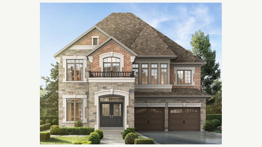 The Elizabeth new home model plan at the Parkside Heights by Paradise Developments in Brampton