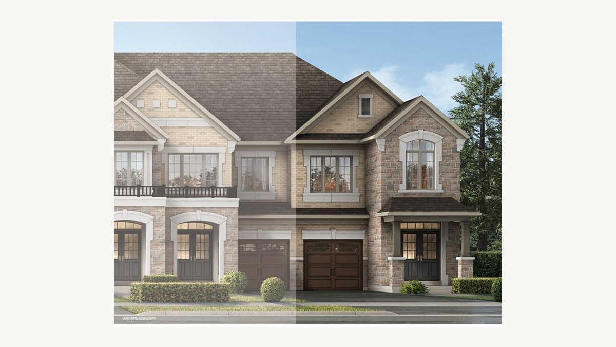 Evelyn floor plan at Parkside Heights by Paradise Developments in Brampton, Ontario