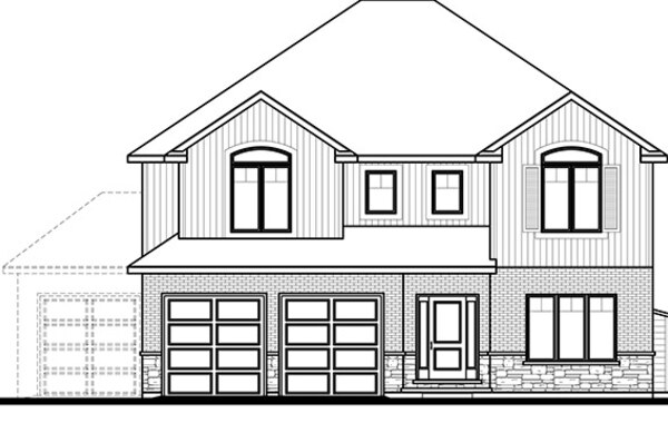 The The Aspenwood 5B new home model plan at the Talbotville Meadows by Patzer Homes in Talbotville