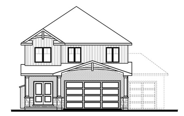 The The Creighton new home model plan at the Talbotville Meadows by Patzer Homes in Talbotville