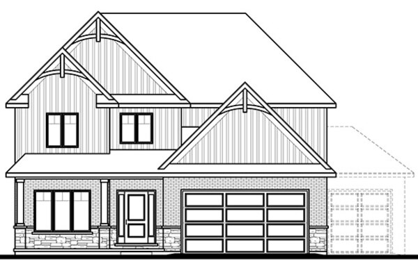 The The Glenwood new home model plan at the Talbotville Meadows by Patzer Homes in Talbotville
