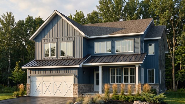 The Newington new home model plan at the Diamondview Estates by Phoenix Homes in Carp
