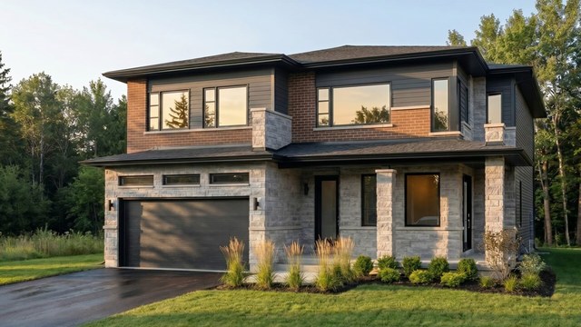 The Newington SDU new home model plan at the Diamondview Estates by Phoenix Homes in Carp