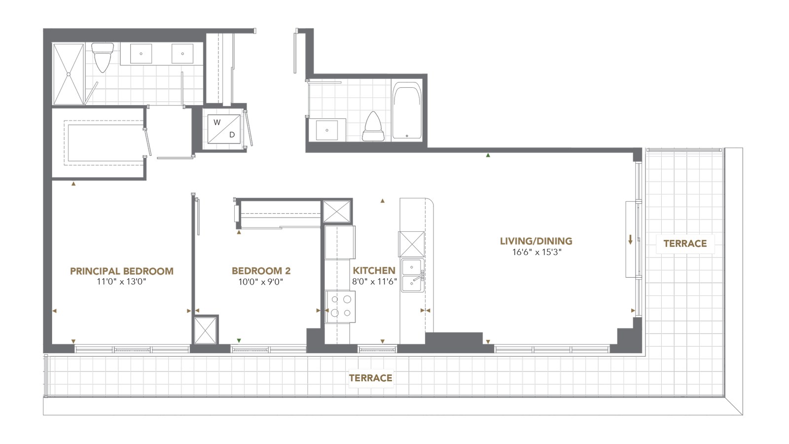 Penthouse 2502 floor plan at Cypress at Pinnacle Etobicoke by Pinnacle International in Etobicoke, Ontario