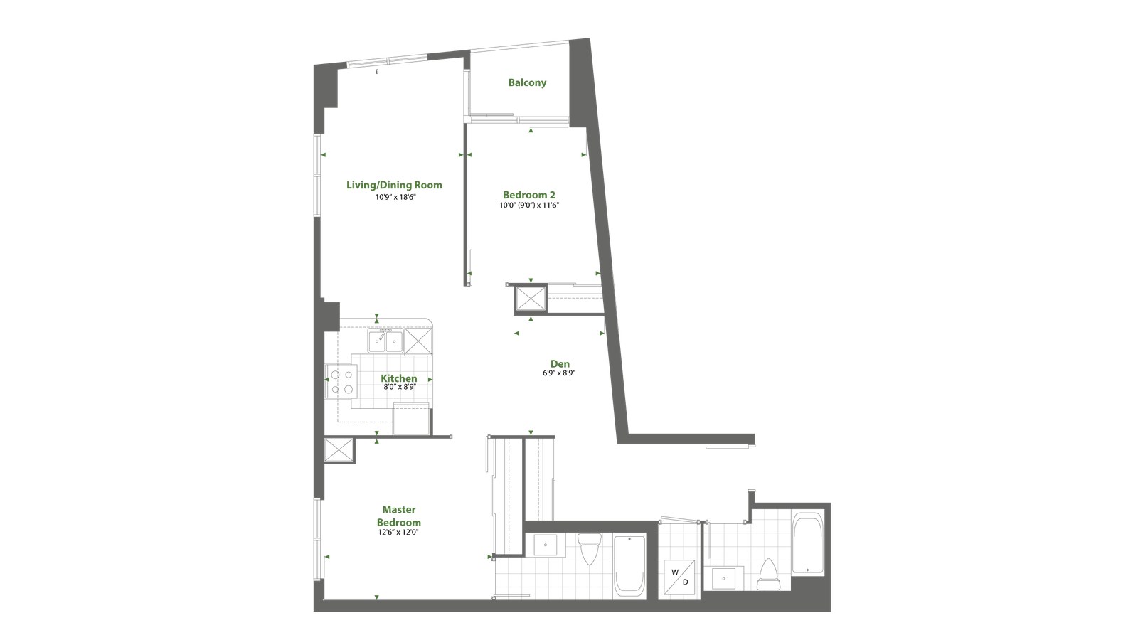 Residence 09 floor plan at Cypress at Pinnacle Etobicoke by Pinnacle International in Etobicoke, Ontario