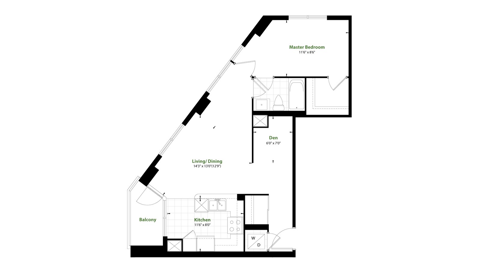 Residence 17 floor plan at Cypress at Pinnacle Etobicoke by Pinnacle International in Etobicoke, Ontario