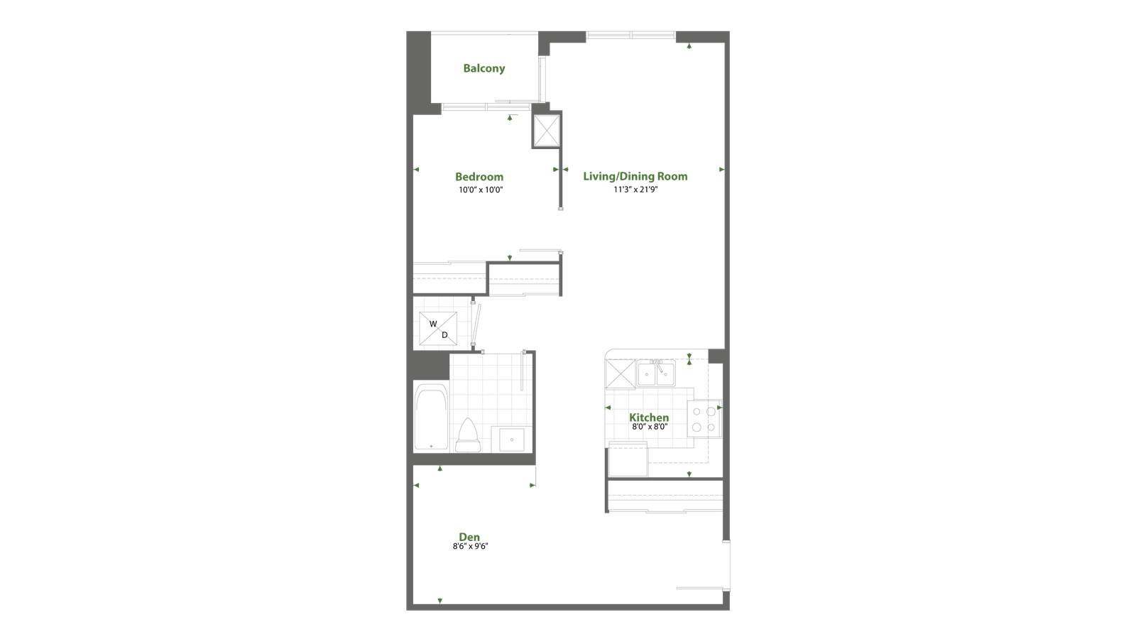 Residence 22 floor plan at Cypress at Pinnacle Etobicoke by Pinnacle International in Etobicoke, Ontario