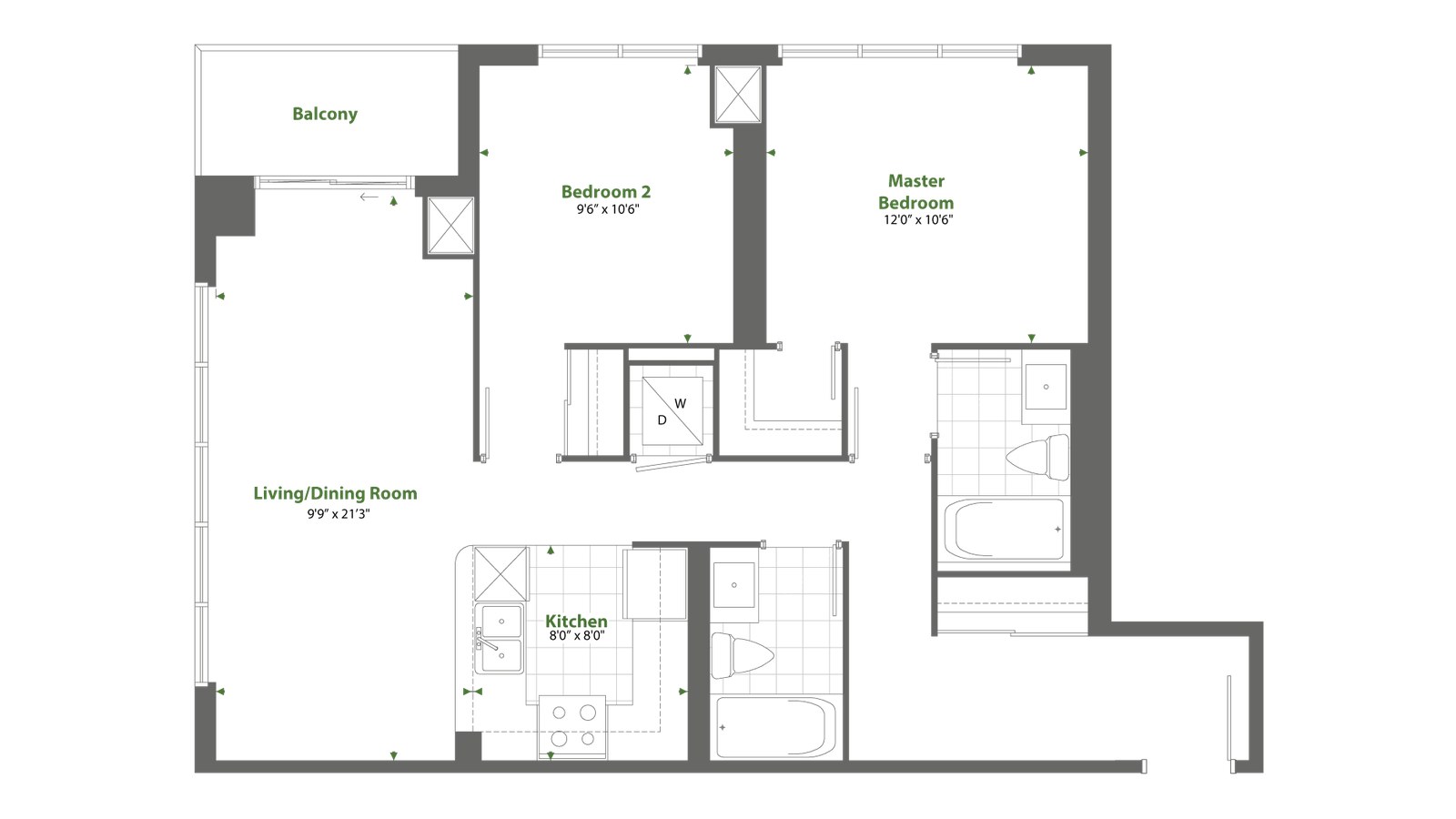 Residence 502 floor plan at Cypress at Pinnacle Etobicoke by Pinnacle International in Etobicoke, Ontario