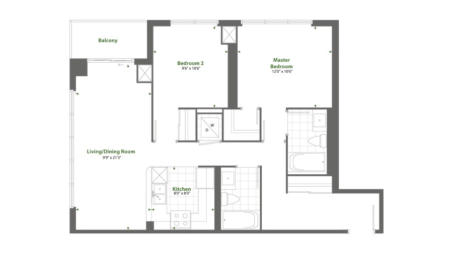 The Residence 502 new home model plan at the Cypress at Pinnacle Etobicoke by Pinnacle International in Etobicoke