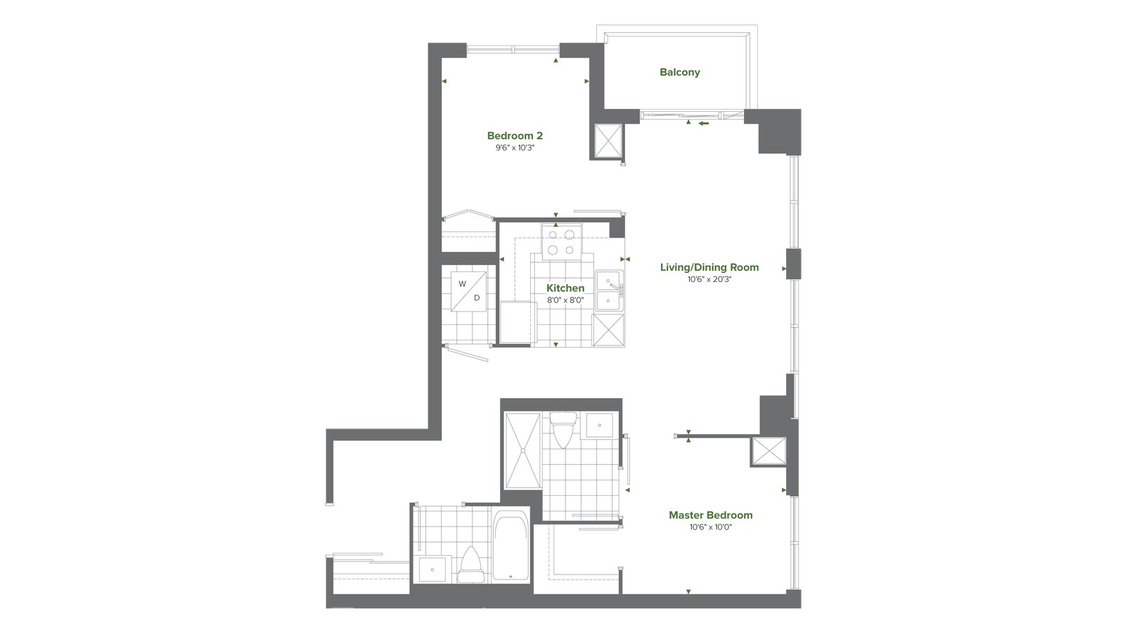 Residence 7 floor plan at Cypress at Pinnacle Etobicoke by Pinnacle International in Etobicoke, Ontario