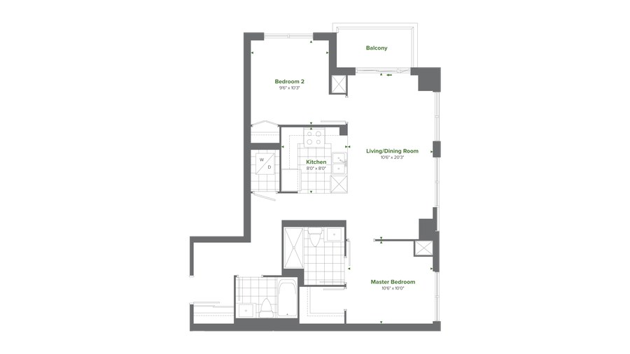 The Residence 7 new home model plan at the Cypress at Pinnacle Etobicoke by Pinnacle International in Etobicoke