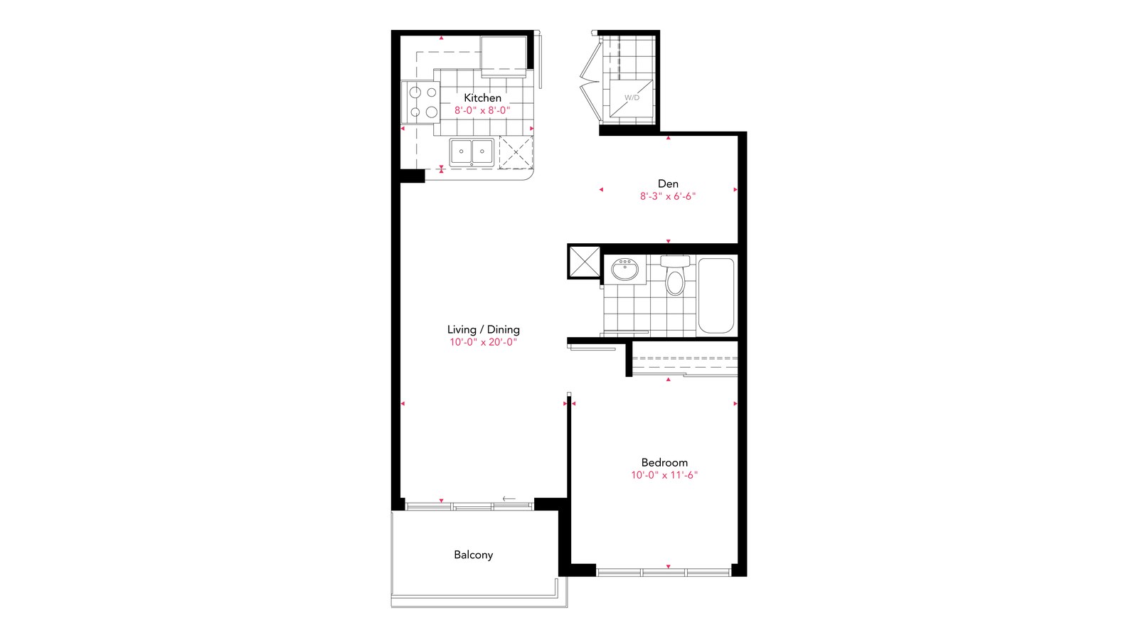 Residence 02 floor plan at Gemma by Pinnacle International in Mississauga, Ontario