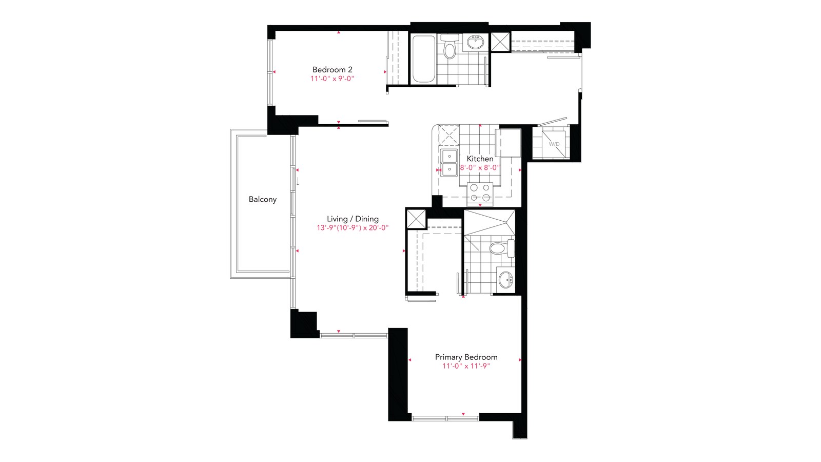 Residence 04 floor plan at Gemma by Pinnacle International in Mississauga, Ontario
