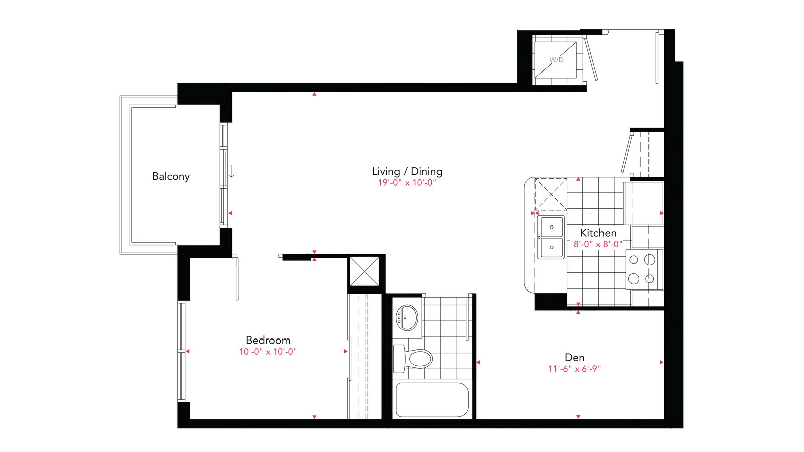 Residence 05 floor plan at Gemma by Pinnacle International in Mississauga, Ontario