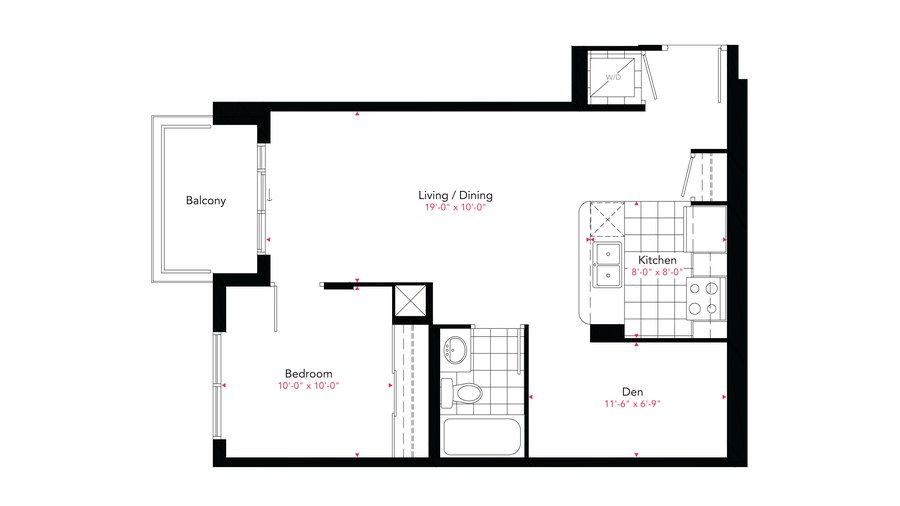 The Residence 05 new home model plan at the Gemma by Pinnacle International in Mississauga